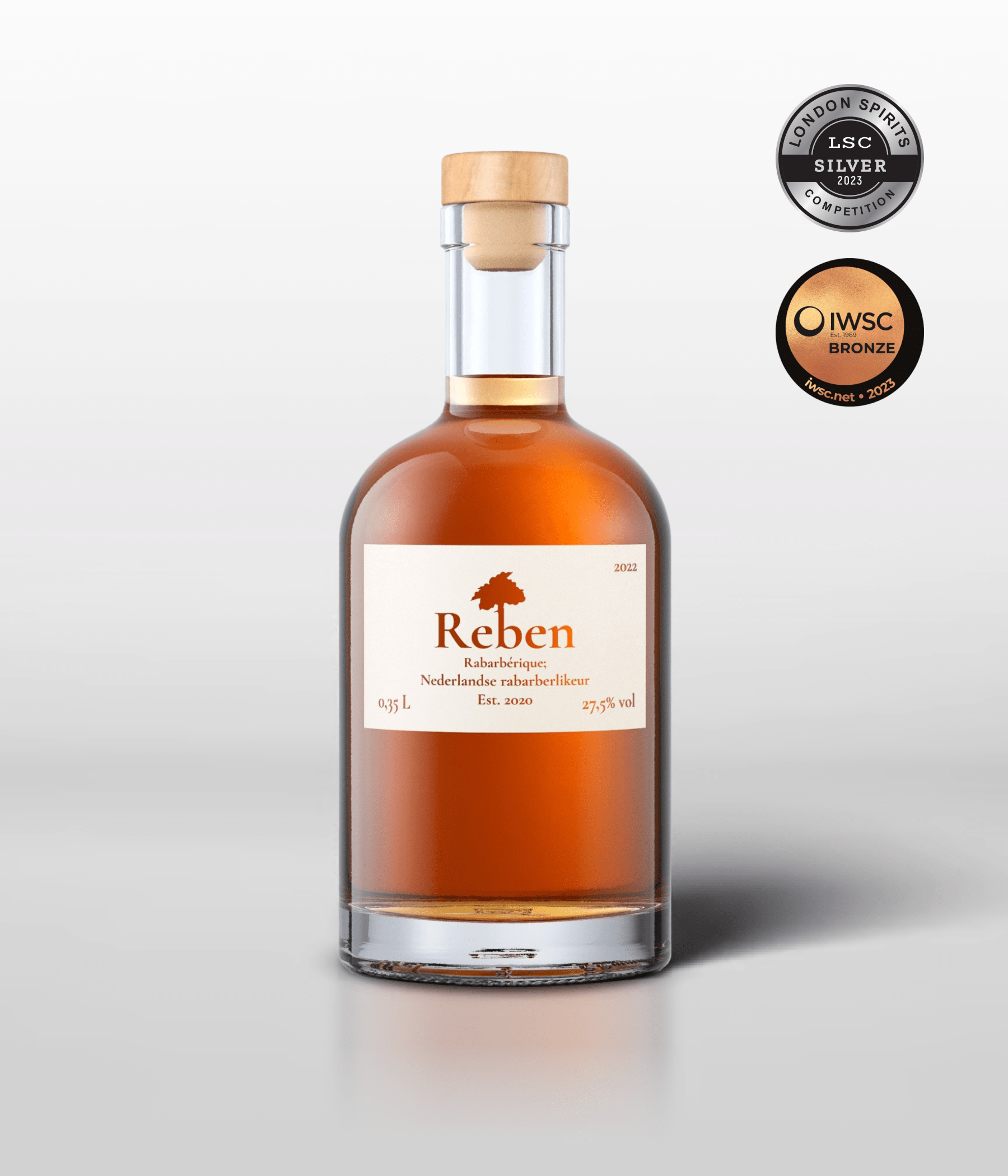 Rebin Label Reben Rhubarb Liqueur 0.35L – Reben B.V.